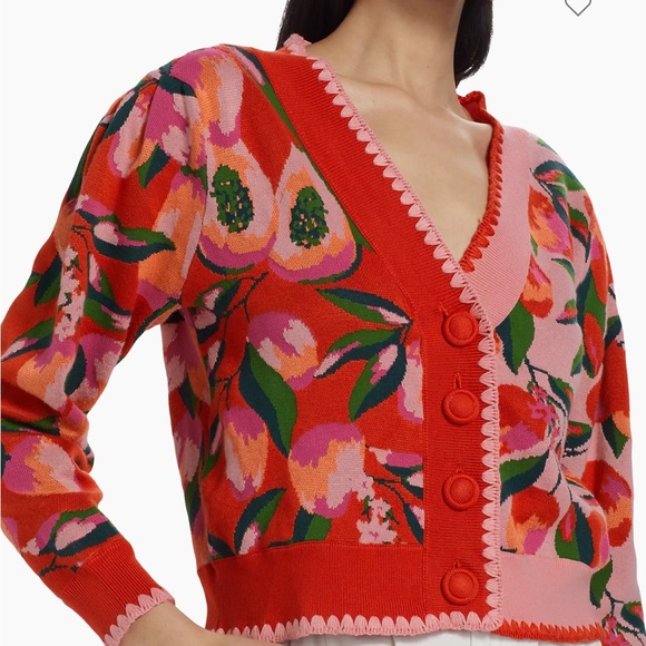 - farm rio Mixed Papaya Knit cardigan - Picture 5 of 9